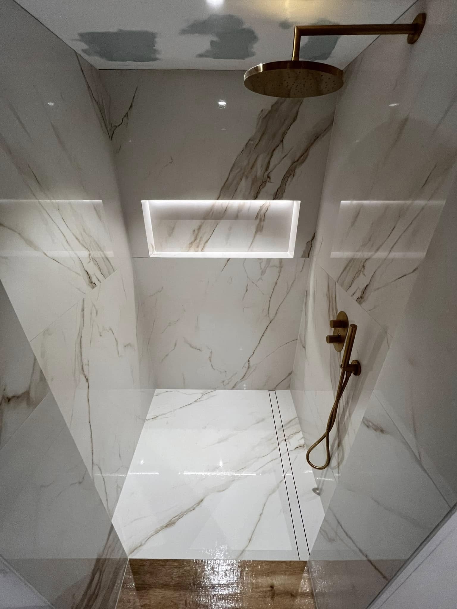 Installation douche italienne